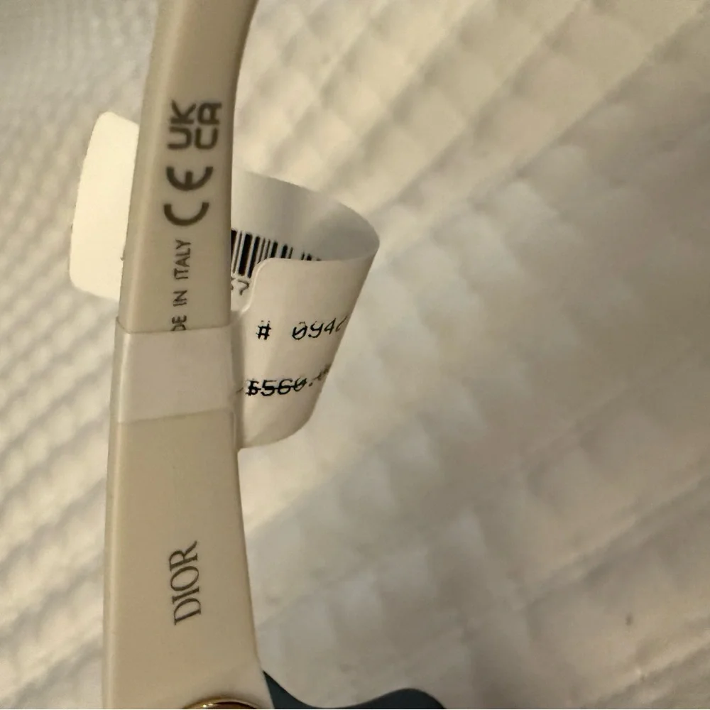 Dior Shield Sunglasses Dark Blue Lens with Gold Emblem - Picture 6 of 8